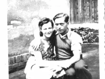 Lilo and Alwin “Peter,” probably spring of 1943, from Opa’s war box. © Anemone Rüger