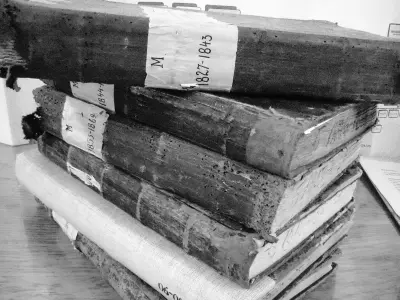 Historical documents in the Płock State Archive. © Anemone Rüger